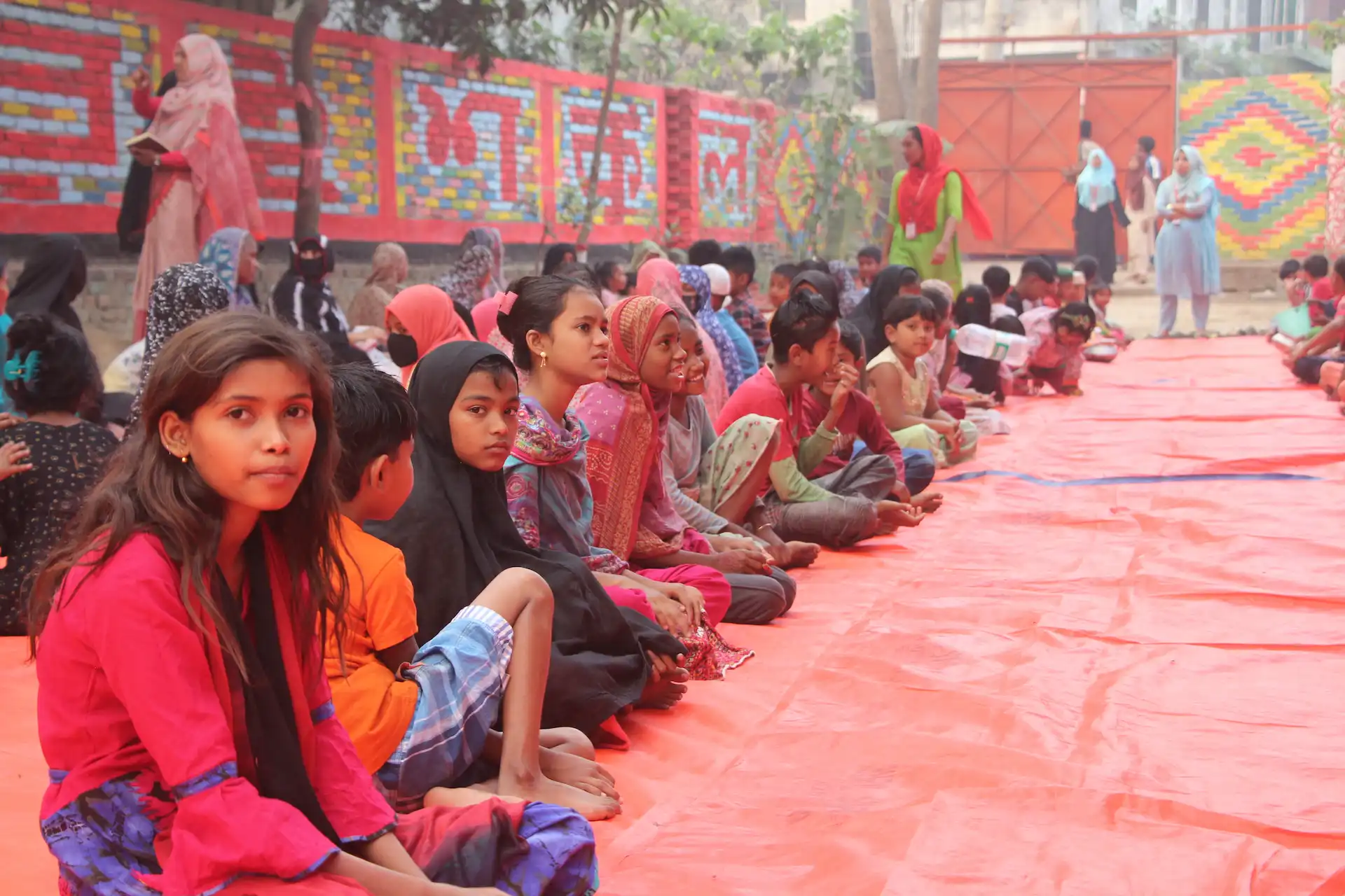 Hot iftar meals shared with an underprivileged community