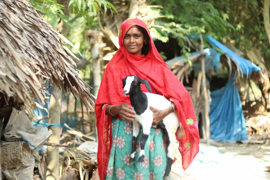 A tiger-widow running her own small enterprise in a coastal community